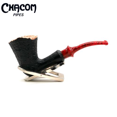 Chacom Fleur Black Sandblast Metal Filter Fishtail Pipe (CH732)