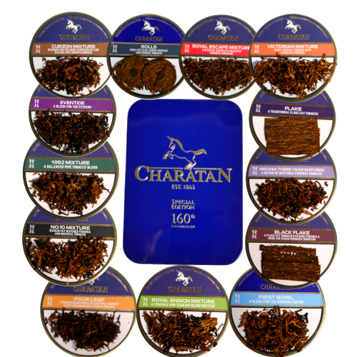 Charatan Full Taster Pipe Tobacco Sampler - 14 x 5g + Pipe Tool