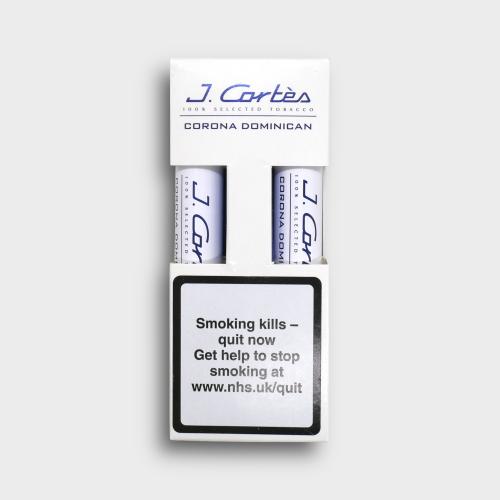 J. Cortes High Class Dominican Cigar - White - Pack of 2