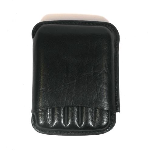 Black Half Corona Cigar Case - 5 Finger