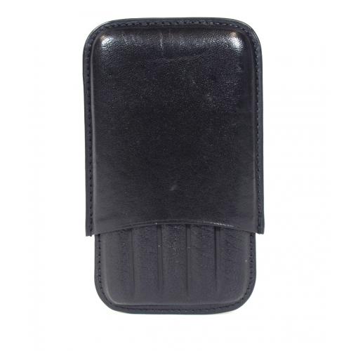 Hamlet Classic - Black Leather - 5 Finger Cigarillo Case