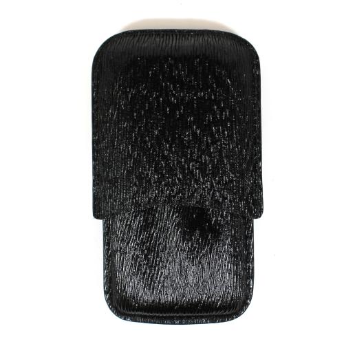 3 Finger Cigar Case - Corona - Black Bark