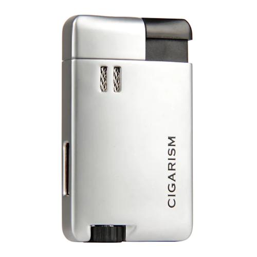 Cigarism Windproof Single Jet Flame Cigar Lighter - Sand Silver