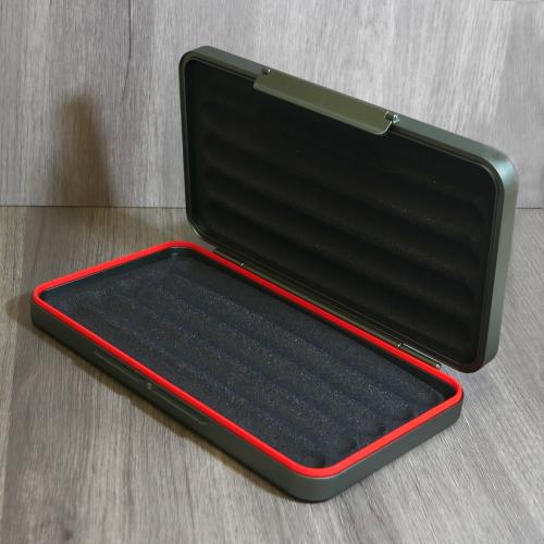 Cigarism Cigar Travel Case - 5 Cigar Capacity - Gunmetal Patterned