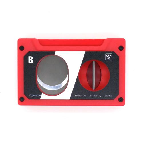 Cigarism Cassette Style 3 in 1 Cigar Cutter - Red