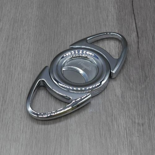 Angelo Twin Blade Cigar Cutter - 64 Ring Gauge - Chrome