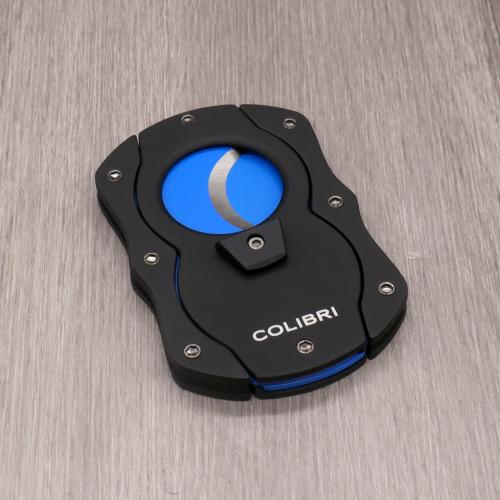 Colibri Coloured Blades Cigar Cutter - Blue