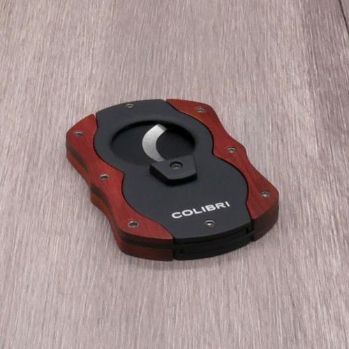 Colibri Cut Wood Cigar Cutter - Red Wood