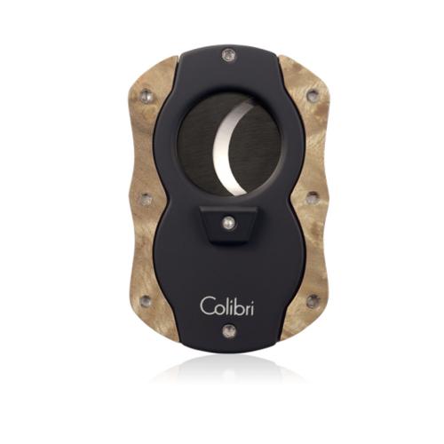 Colibri Cut Wood Cigar Cutter - Light Burl