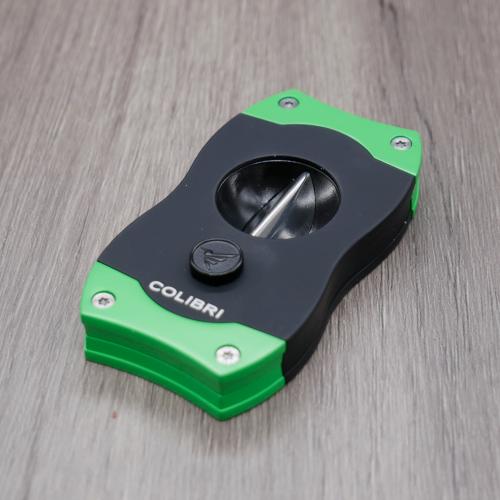 Colibri V-Cut Cigar Cutter - Black & Green