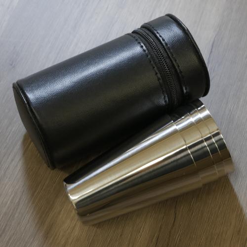 Artamis Large 3oz Four Piece Cup Set In Black Leather Case