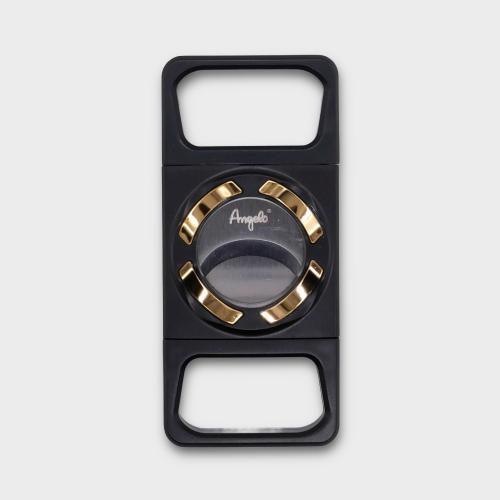 Angelo Double Blade Guillotine Cutter - Black & Gold - 64 Ring Gauge