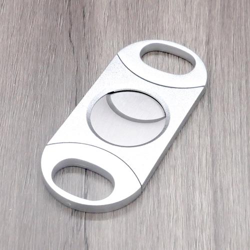 Twin Blade Cigar Cutter - Silver - 80 Ring Gauge