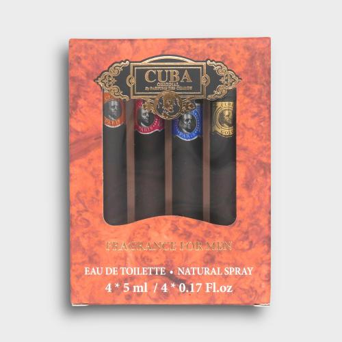 Cuba Mens Cigar Style Aftershave 4 x 4 ml Miniature Gift Set