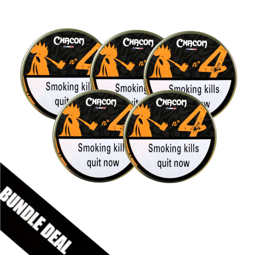 Bundle Deal - Chacom No 4 Pipe Tobacco 5 x 50g Tin