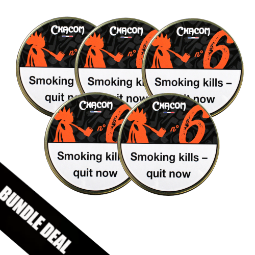 Bundle Deal - Chacom No 6 Pipe Tobacco 5 x 50g Tin