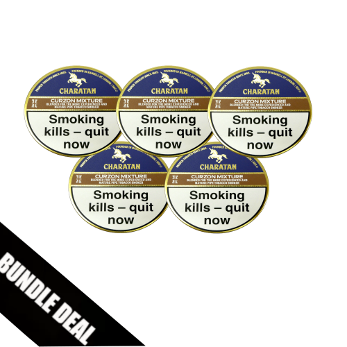 BUNDLE DEAL - Charatan Curzon Mixture (Formerly Floral & Spice) Pipe Tobacco - 5 x 50g Tin
