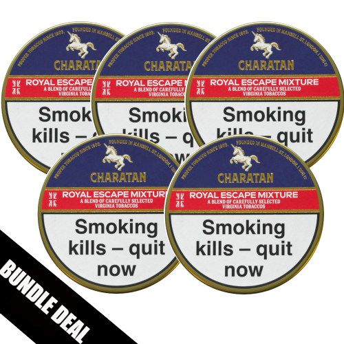 BUNDLE DEAL - Charatan Royal Escape (Formerly Plum) Pipe Tobacco - 5 x 50g Tin