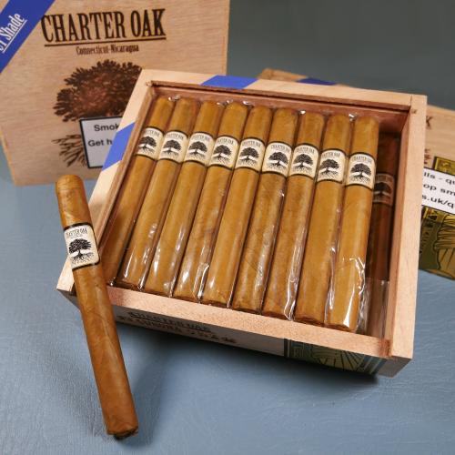 Foundation Charter Oak Connecticut Shade Petit Corona Cigar - Box of  20 - CGars Exclusive