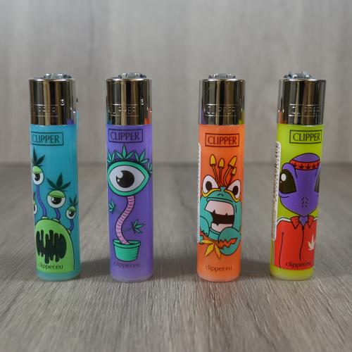 Clipper Lighter Monster Weed - 1 Lucky Dip Design