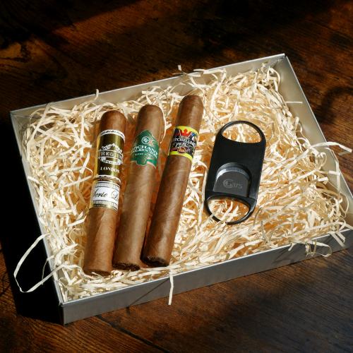 A Cut Above the Rest Fathers Day Gift Sampler - 3 Cigars and Cutter