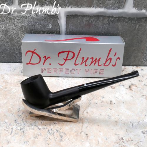 Dr Plumb City Matt Metal Filter Fishtail Briar Pipe (DP450)