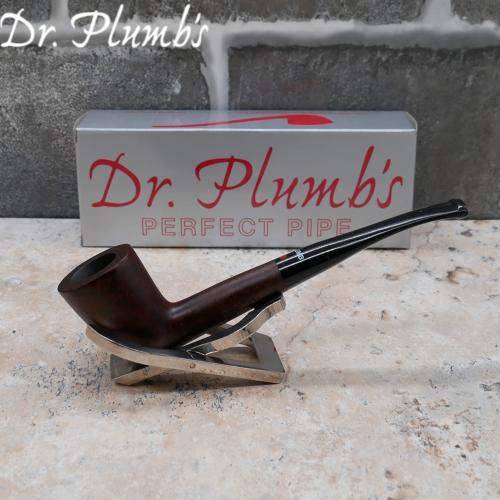 Dr Plumb City Matt Metal Filter Fishtail Briar Pipe (DP452)
