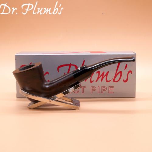 Dr Plumb City Matt Metal Filter Fishtail Briar Pipe (DP532)