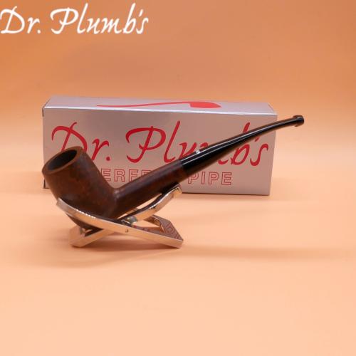 Dr Plumb City Matt Metal Filter Fishtail Briar Pipe (DP542)