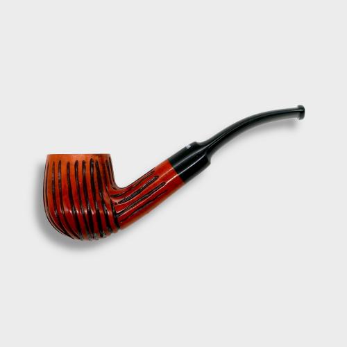 Dr Plumb Lightweight Metal Filter Fishtail Carved Briar Pipe (DP560)