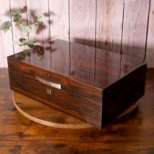 Dunhill White Spot Humidor - Ziricote - 100 Cigar Capacity