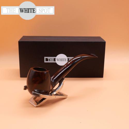Alfred Dunhill  - The White Spot Chestnut 5113 Group 5 Bent Apple Fishtail Pipe (DUN207)