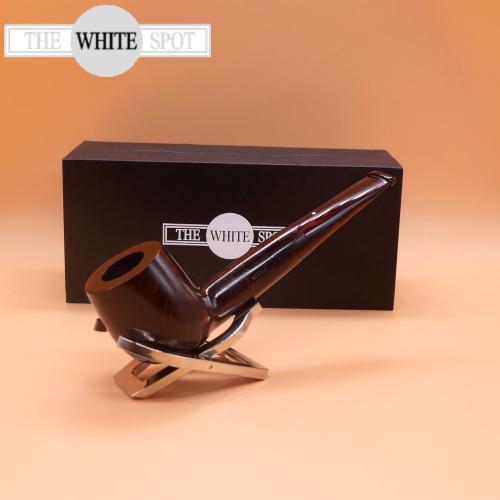 SLIGHT SECONDS Alfred Dunhill  - The White Spot Chestnut 5110 Group 5 Liverpool Fishtail Pipe (DUN208)