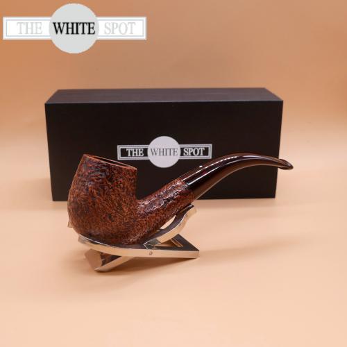 Alfred Dunhill - The White Spot County 4102 Group 4 Bent Fishtail Pipe (DUN229)