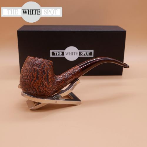 Alfred Dunhill - The White Spot County 5113 Group 5 Bent Apple Fishtail Pipe (DUN240)