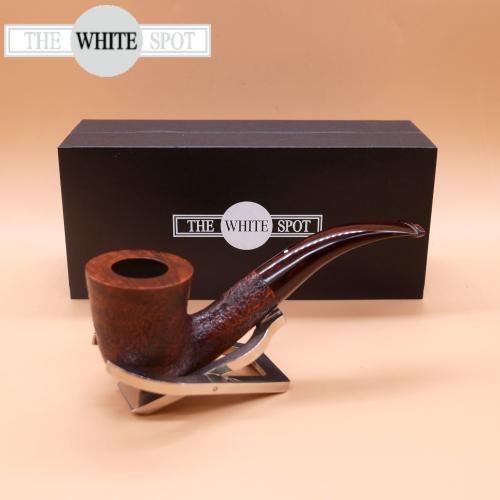 Alfred Dunhill - The White Spot Cumberland 4114 Group 4 Bent Dublin Pipe (DUN450)