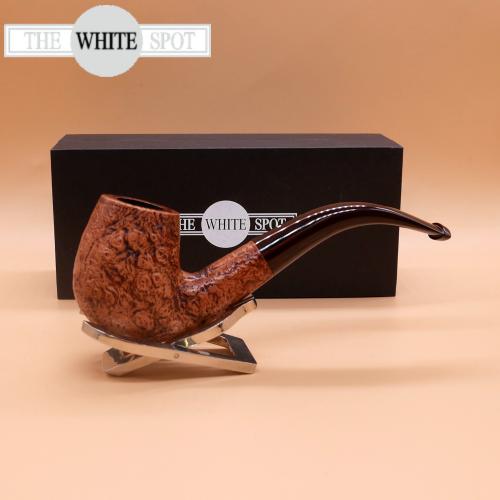 Alfred Dunhill - The White Spot County 6102 Group 6 Bent Fishtail Pipe (DUN831)