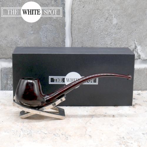 Alfred Dunhill - The White Spot Chestnut 4333 Group 4 Brandy Bent Pipe (DUN153)