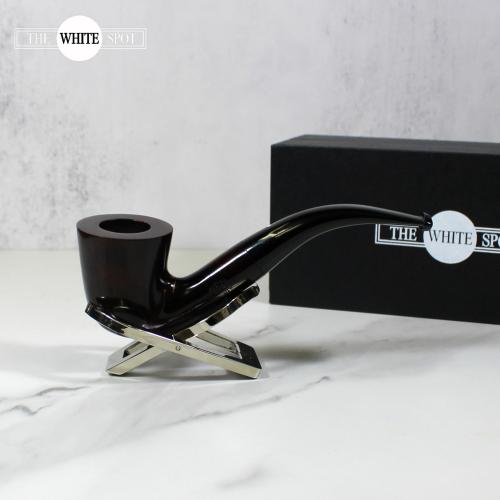 Alfred Dunhill - The White Spot Bruyere 4114 Group 4 Bent Dublin Pipe (DUN674)