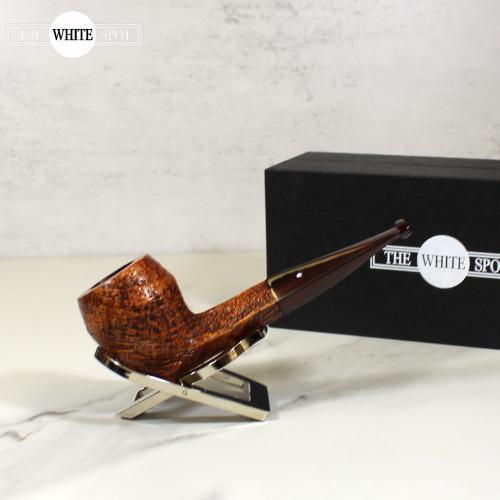 Alfred Dunhill - The White Spot County 5104 Group 5 Bulldog Fishtail Pipe (DUN733)