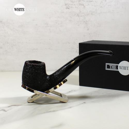 Alfred Dunhill - The White Spot Shell Briar 4102 Group 4 Bent Fishtail Pipe (DUN743)