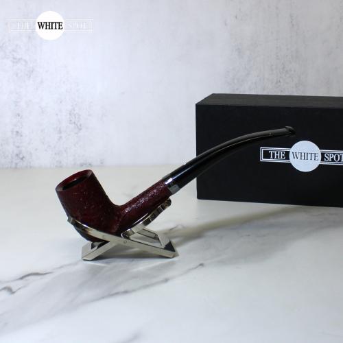 Alfred Dunhill - The White Spot Ruby Bark 4412 Group 4 Chimney Pipe (DUN752)