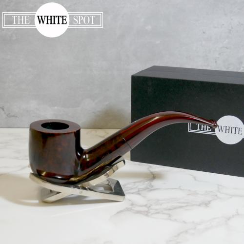 Alfred Dunhill  - The White Spot Chestnut 5115 Group 5 Bent Pot Fishtail Pipe (DUN797)