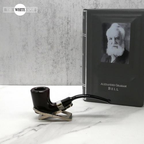 Alfred Dunhill - The White Spot Alexander Graham Bell Bruyere Fishtail Pipe 25/25 (DUN822)
