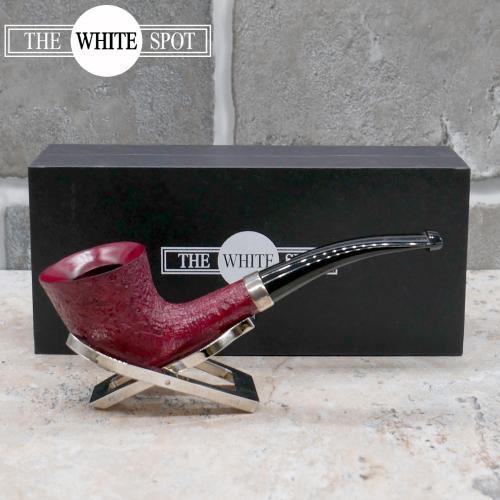 Alfred Dunhill - The White Spot Ruby Bark 4135 Group 4 Horn Pipe (DUN861)