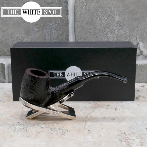 Alfred Dunhill - The White Spot Shell Briar 4 Quaint Group 4 Bent Fishtail Pipe (DUN862)