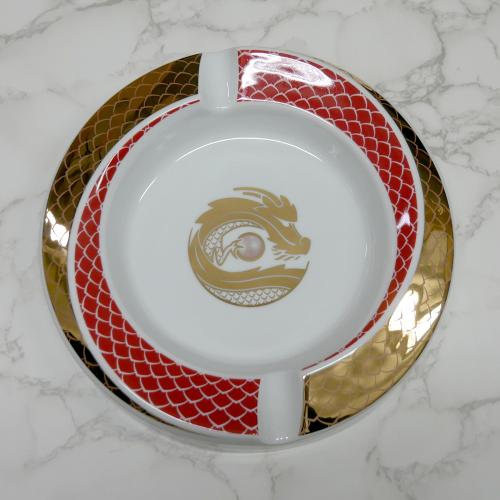 Davidoff Year of the Dragon Ashtray - Red & Gold