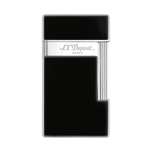 ST Dupont Lighter - Slimmy - Black & Chrome