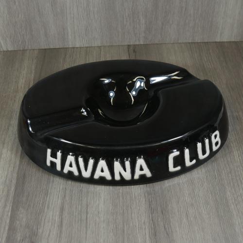 Havana Club Collection Ashtray - El Socio Double Cigar Ashtray - Ebony Black