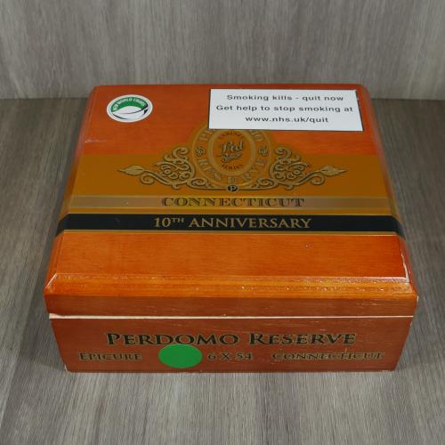 Empty Perdomo Reserve Epicure Connecticut Cigar box